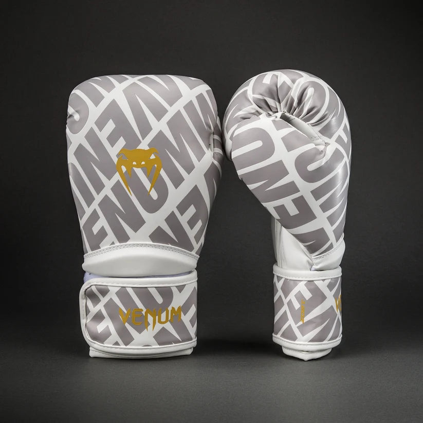 Guantes de boxeo Venum Contender 1.5 XT 3D - Blanco/ Oro