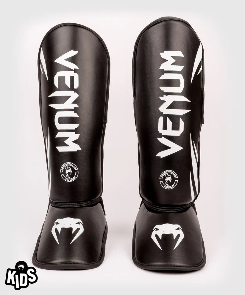 Espinilleras para niños Venum Challenger - Negro/Blanco