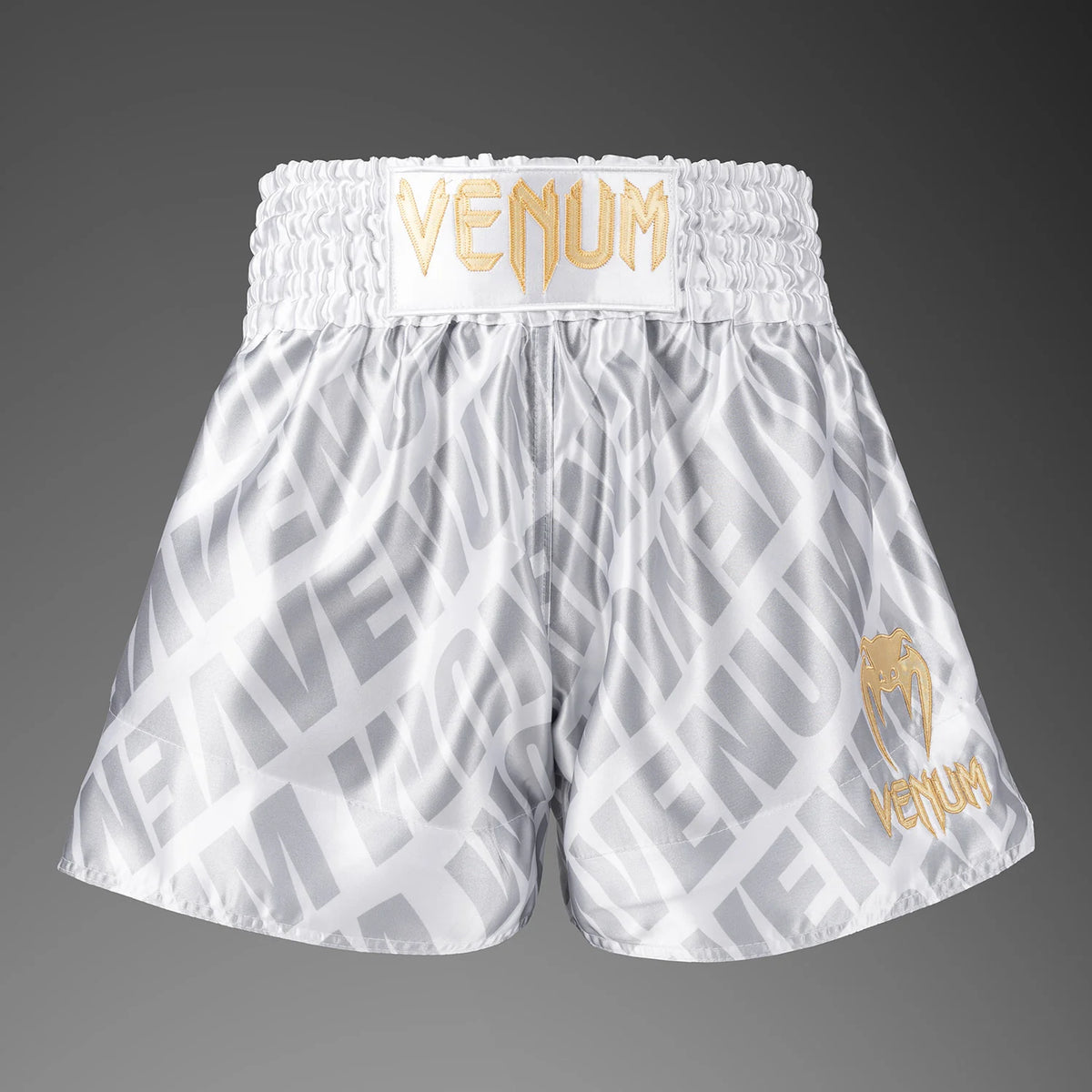 Short de Muay Thai Venum Contender XT Muay Thai – Blanco/Plata