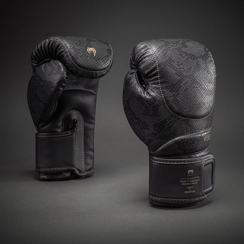 Guantes de boxeo Venum Impact Evo Scales - Gris oscuro