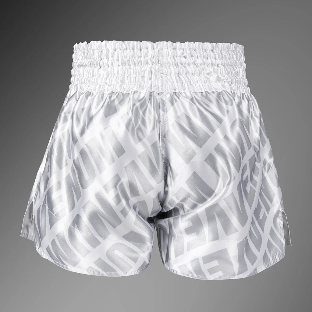 Short de Muay Thai Venum Contender XT Muay Thai – Blanco/Plata